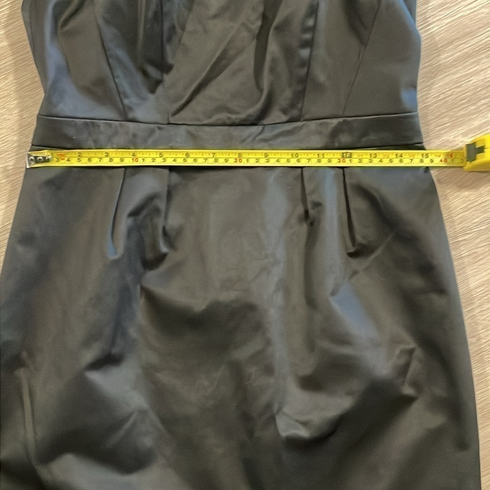 Target Women’s Strapless Mini Dress Size 8 Black Cotton Fitted Cocktail Party - Picture 14 of 17